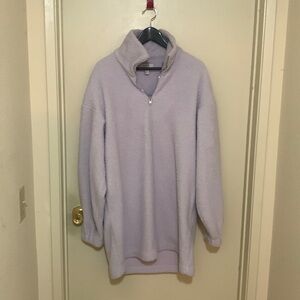 Cos oversized teddy tunic sweatshirt